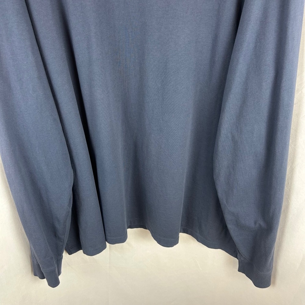Vineyard Vine Mens 3XB Navy Blue Long Sleeve Whale Graphic Pocket T-Shirt Cotton - Picture 9 of 10